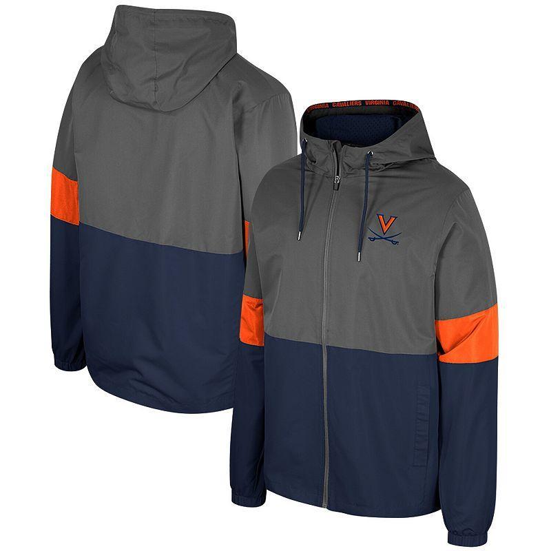 Mens Colosseum Charcoal Virginia Cavaliers Miles Full-Zip Jacket Product Image