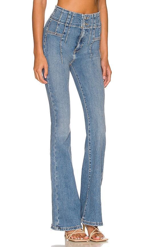 Free People x We The Free Jayde Flare in Blue. - size 29 (also in 24, 25, 26, 27, 28, 30, 31, 32) Product Image