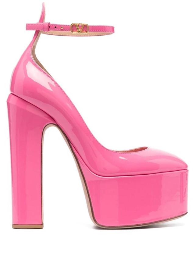 VALENTINO GARAVANI Tan-go 155mm Platform Pumps In Rosa Product Image