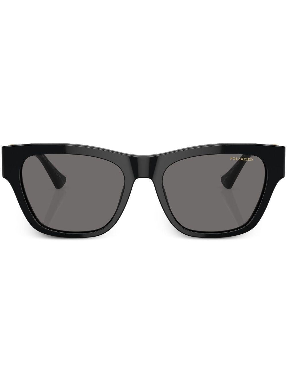 Sonnenbrille Mit Eckigem Gestell In Black Product Image