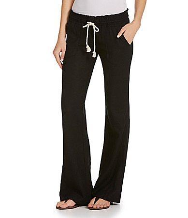 Roxy Oceanside Linen Blend Wide Leg Pants Product Image