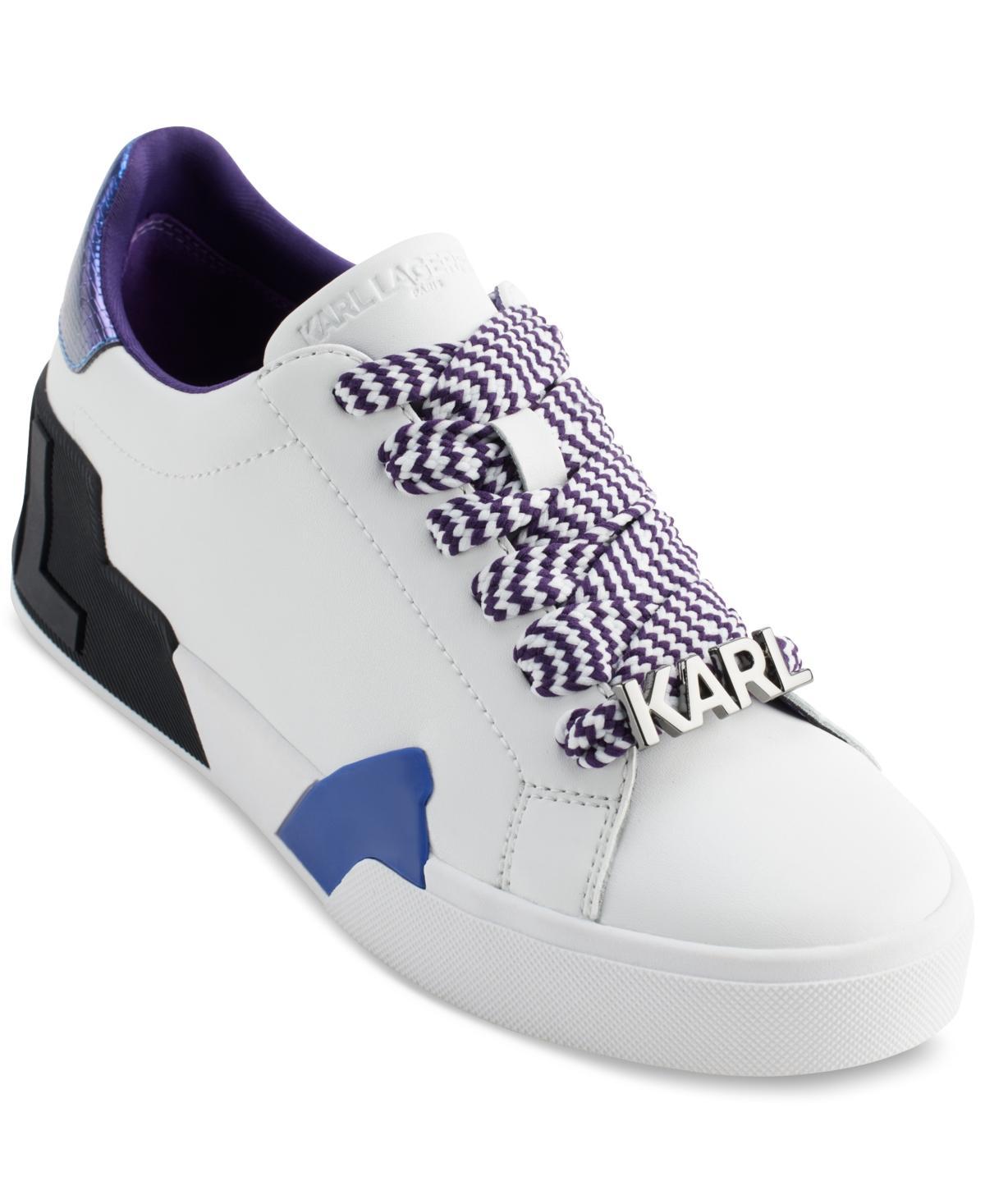 Karl Lagerfeld Paris Womens Melora Lace-Up Low-Top Sneakers Product Image