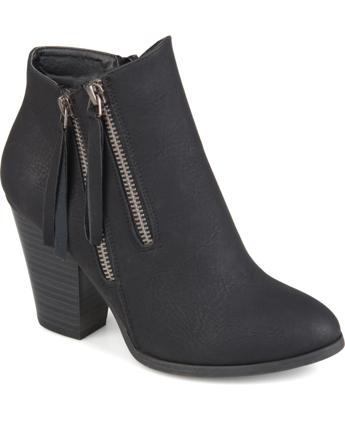 Journee Collection Womens Vally Double Zipper Bootie Product Image