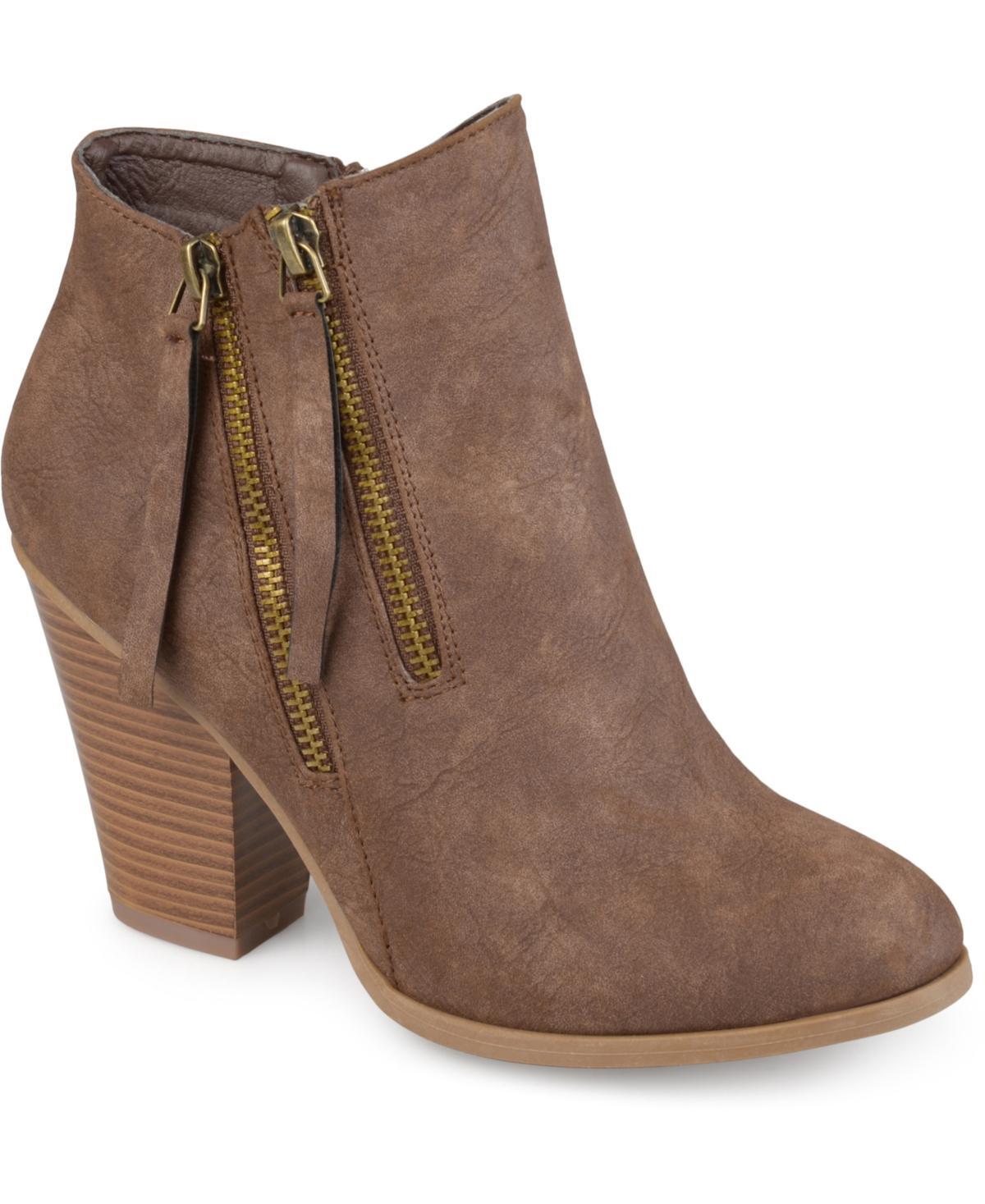 Journee Collection Womens Vally Double Zipper Bootie Product Image