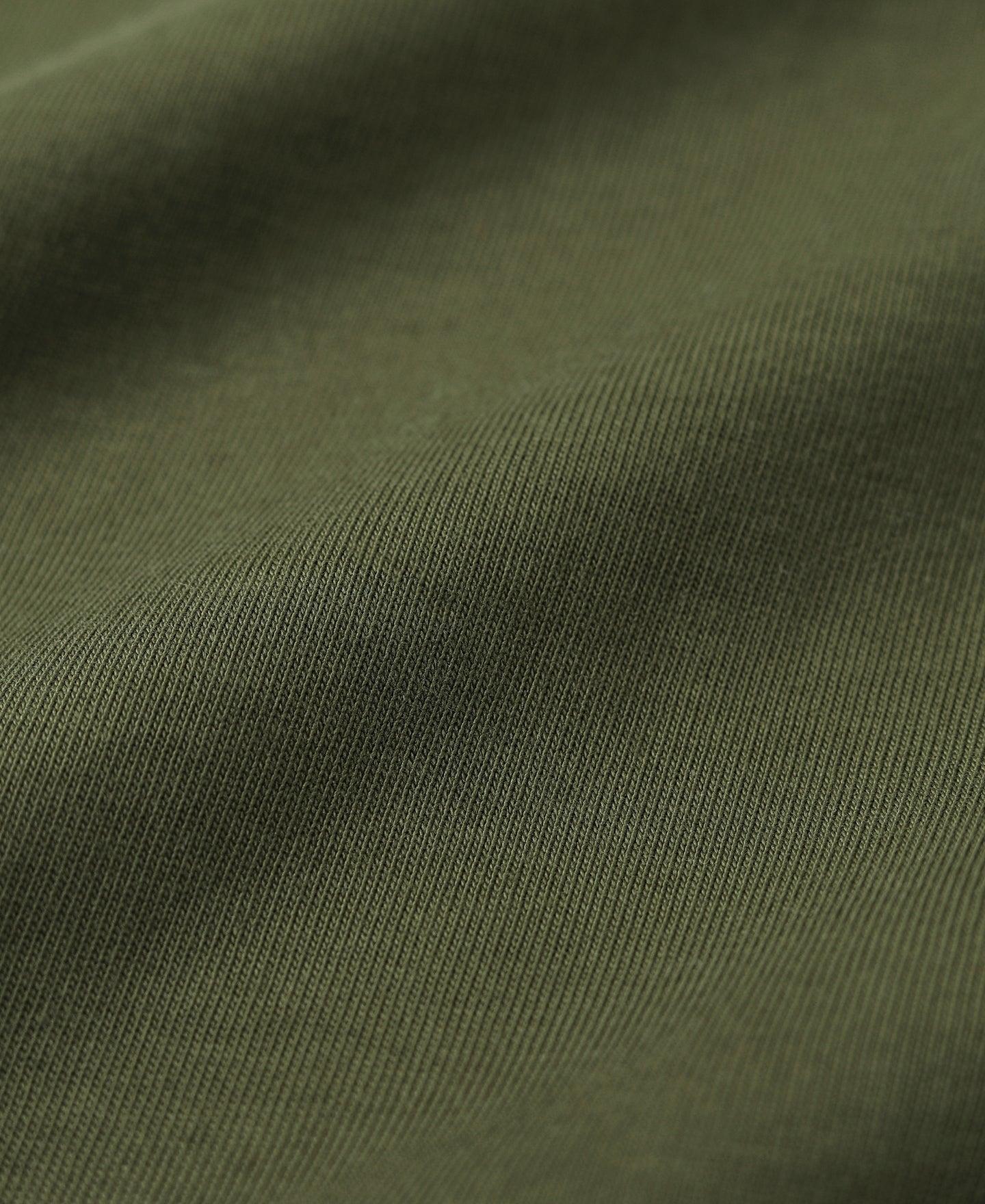 Vintage Short Sleeve Henley T-Shirt - Green Product Image