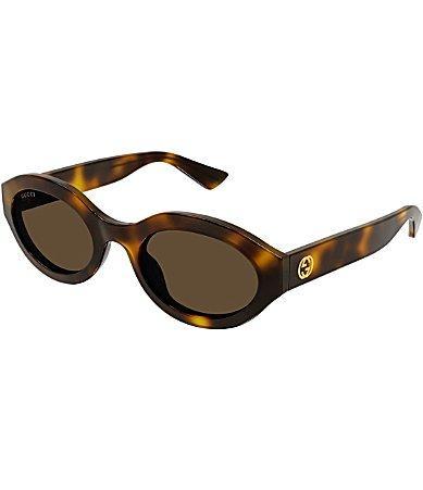 Womens Minimal GG 53MM Oval Sunglasses Product Image