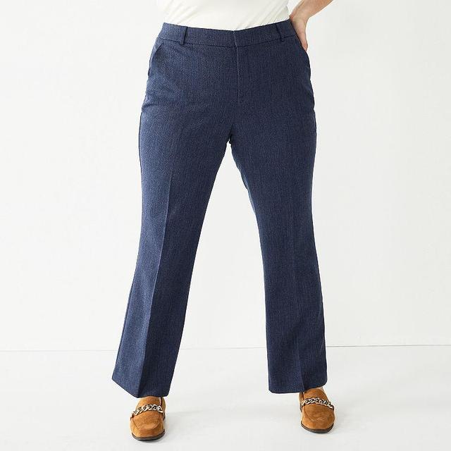 Plus Size Nine West Barely Bootcut Pants, Womens Product Image