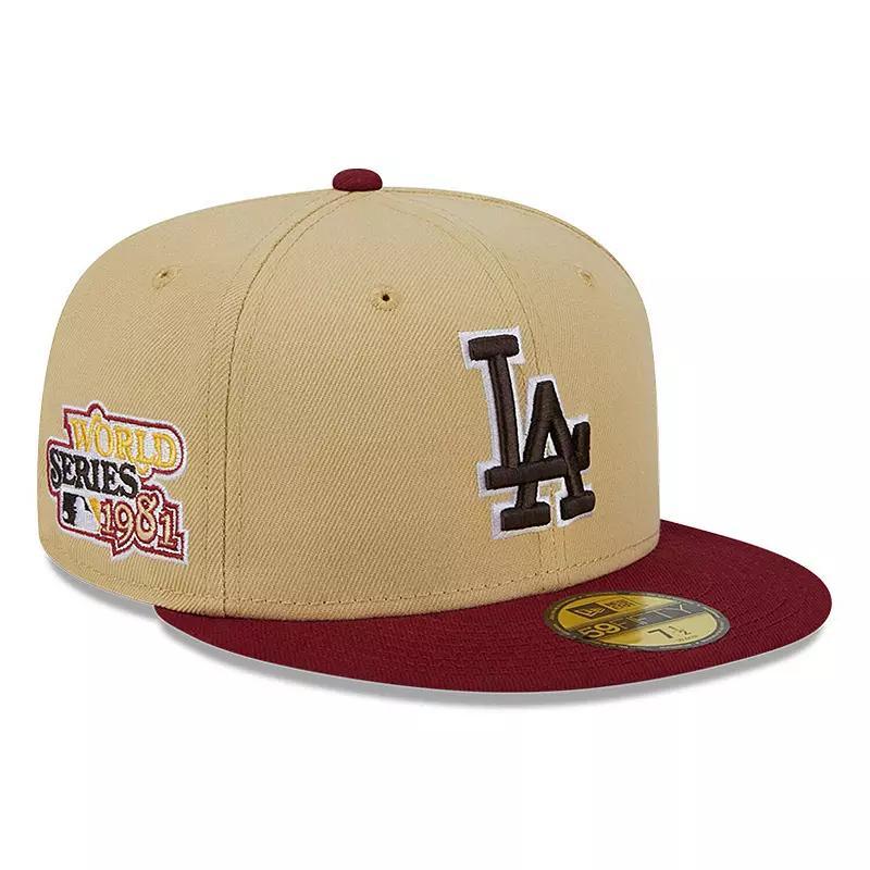 Mens New Era Vegas Gold Los Angeles Dodgers 59FIFTY Fitted Hat - Vegas Gold Product Image