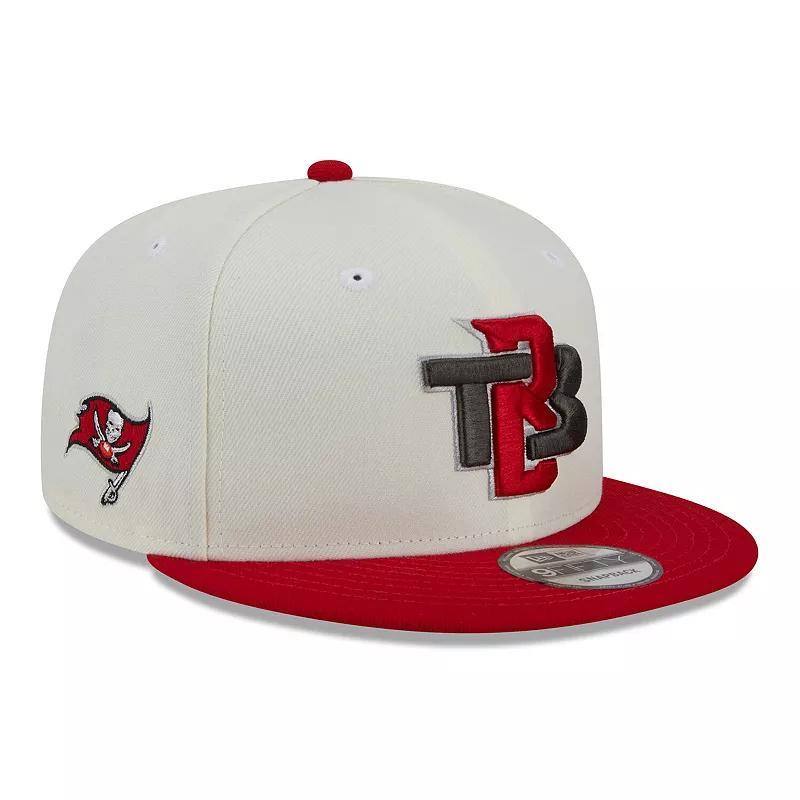 Mens New Era Cream/Red Tampa Bay Buccaneers City Originals 9FIFTY Snapback Hat Product Image