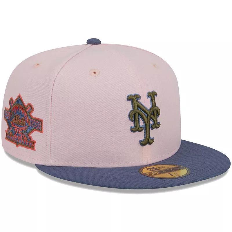 Mens New Era /Blue New York Mets Olive Undervisor 59FIFTY Fitted Hat Product Image