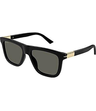 Gucci Mens Web Ingot 54mm Square Sunglasses Product Image