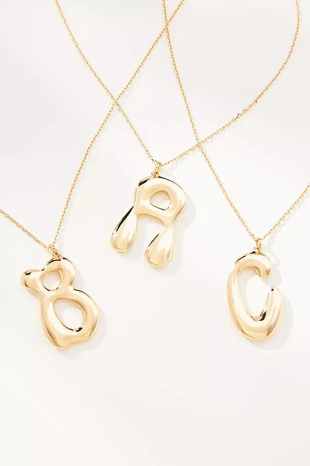 Bubble Letter Monogram Necklace Product Image