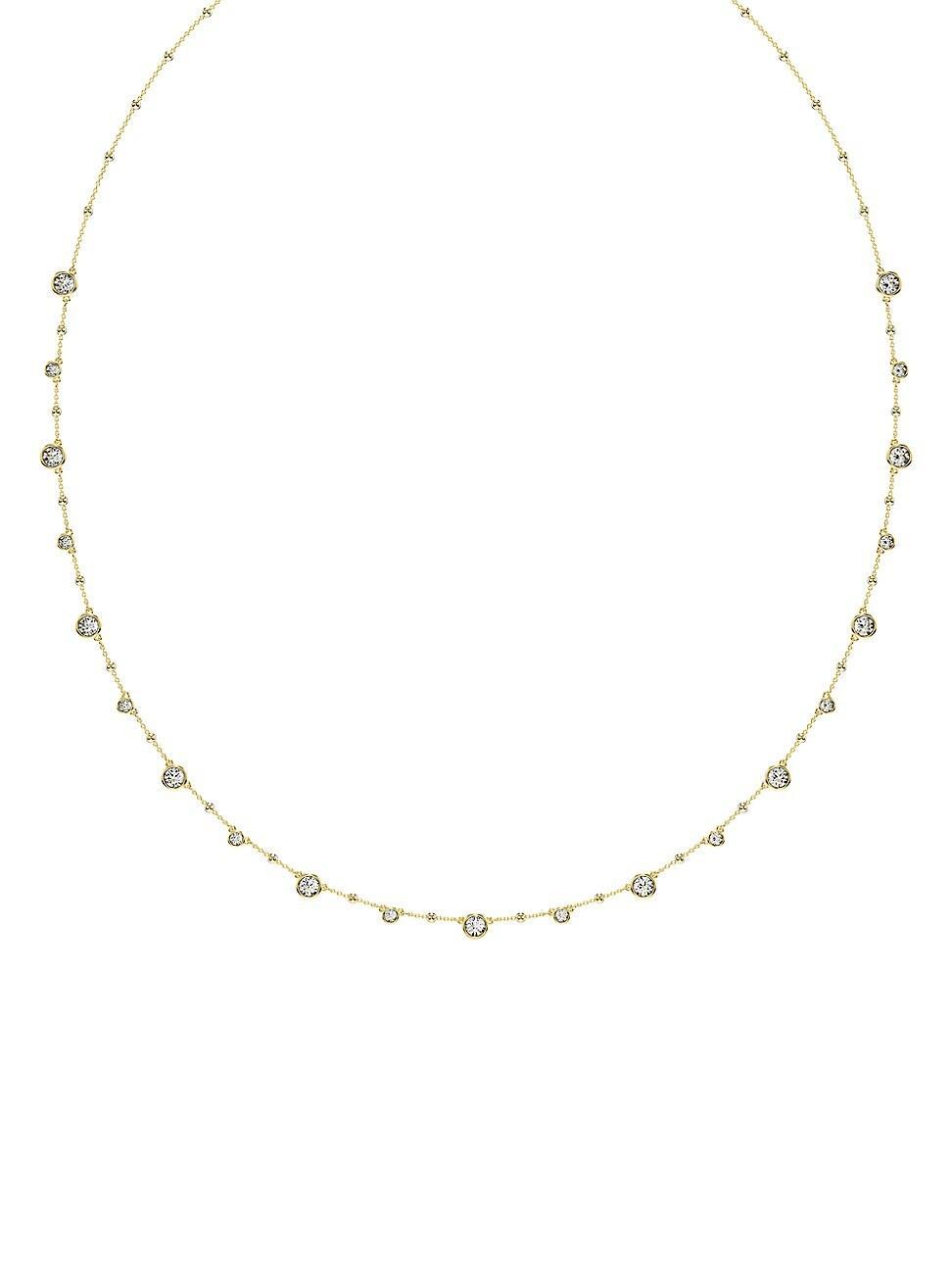 Womens Imber Strandage Gold-Plated & Crystal Necklace Product Image