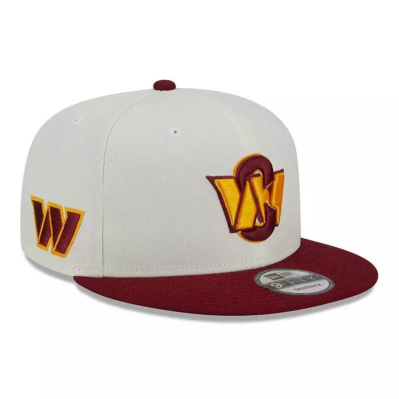 Mens New Era Cream/Burgundy Washington Commanders City Originals 9FIFTY Snapback Hat Product Image