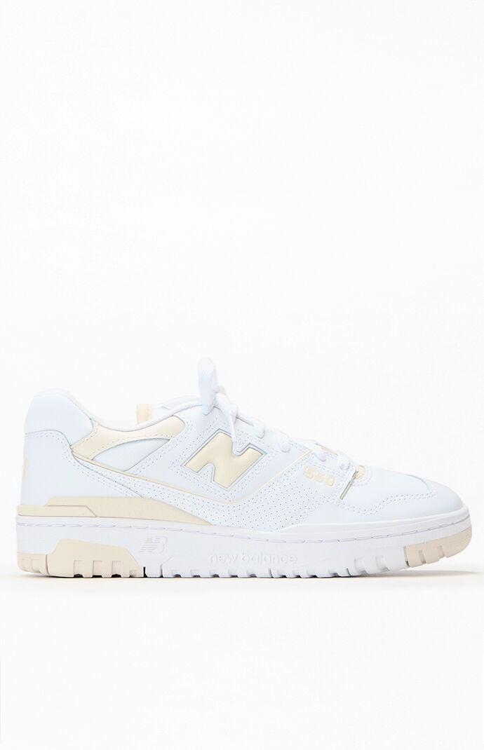 Womens New Balance 550 Athletic Shoe - White / Beige product image