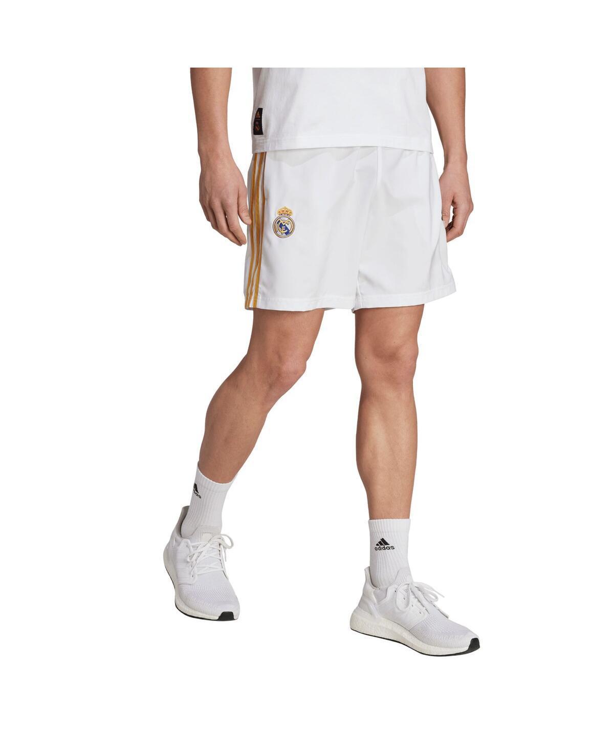 Mens adidas White Real Madrid Dna Shorts Product Image