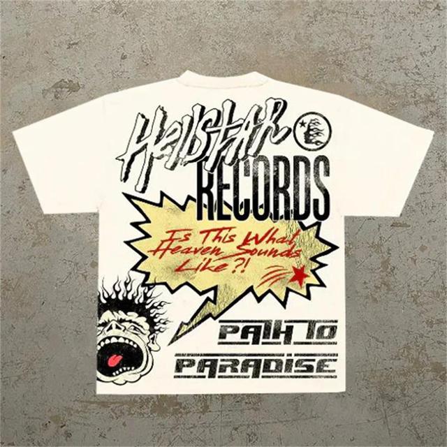 Hellstar Human Records Graphic Cotton T-Shirt Product Image