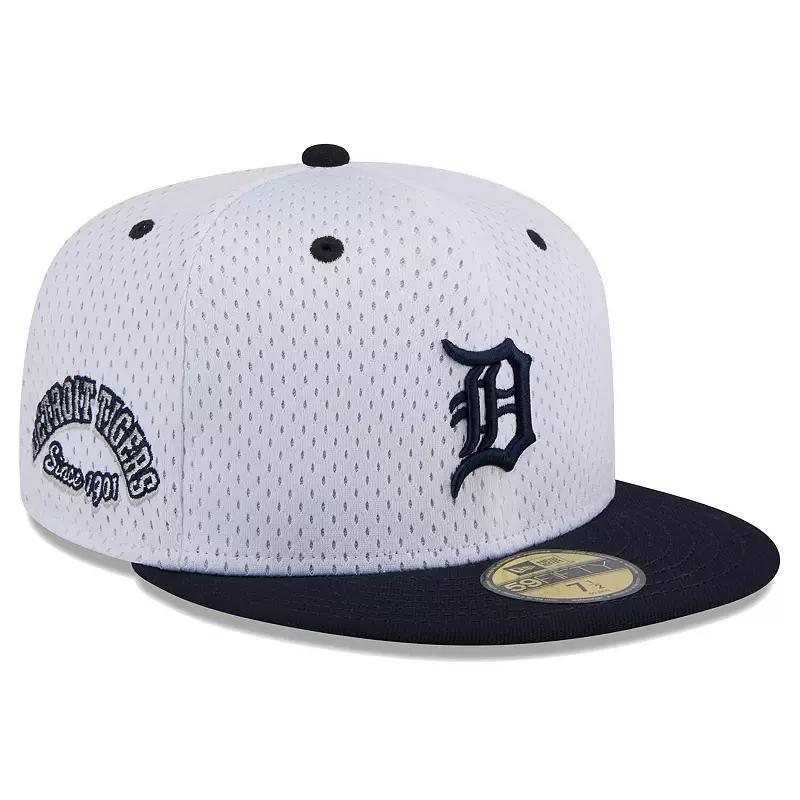 Mens New Era Detroit Tigers Throwback Mesh 59FIFTY Fitted Hat Product Image