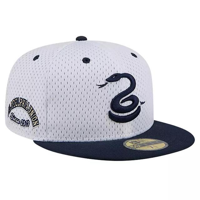 Mens New Era Gray Philadelphia Union Throwback Mesh 59FIFTY Fitted Hat Product Image