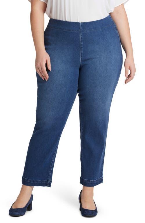 NYDJ Bailey Pull-On Ankle Relaxed Straight Leg Jeans Product Image