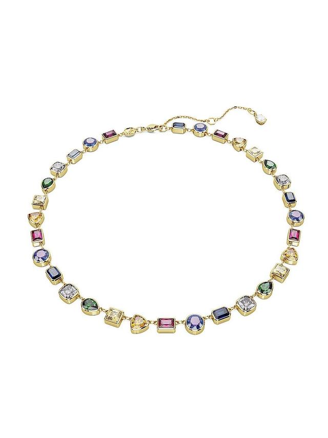 Stilla Gold-Tone Mix-Cut Multicolor Crystal Necklace Product Image