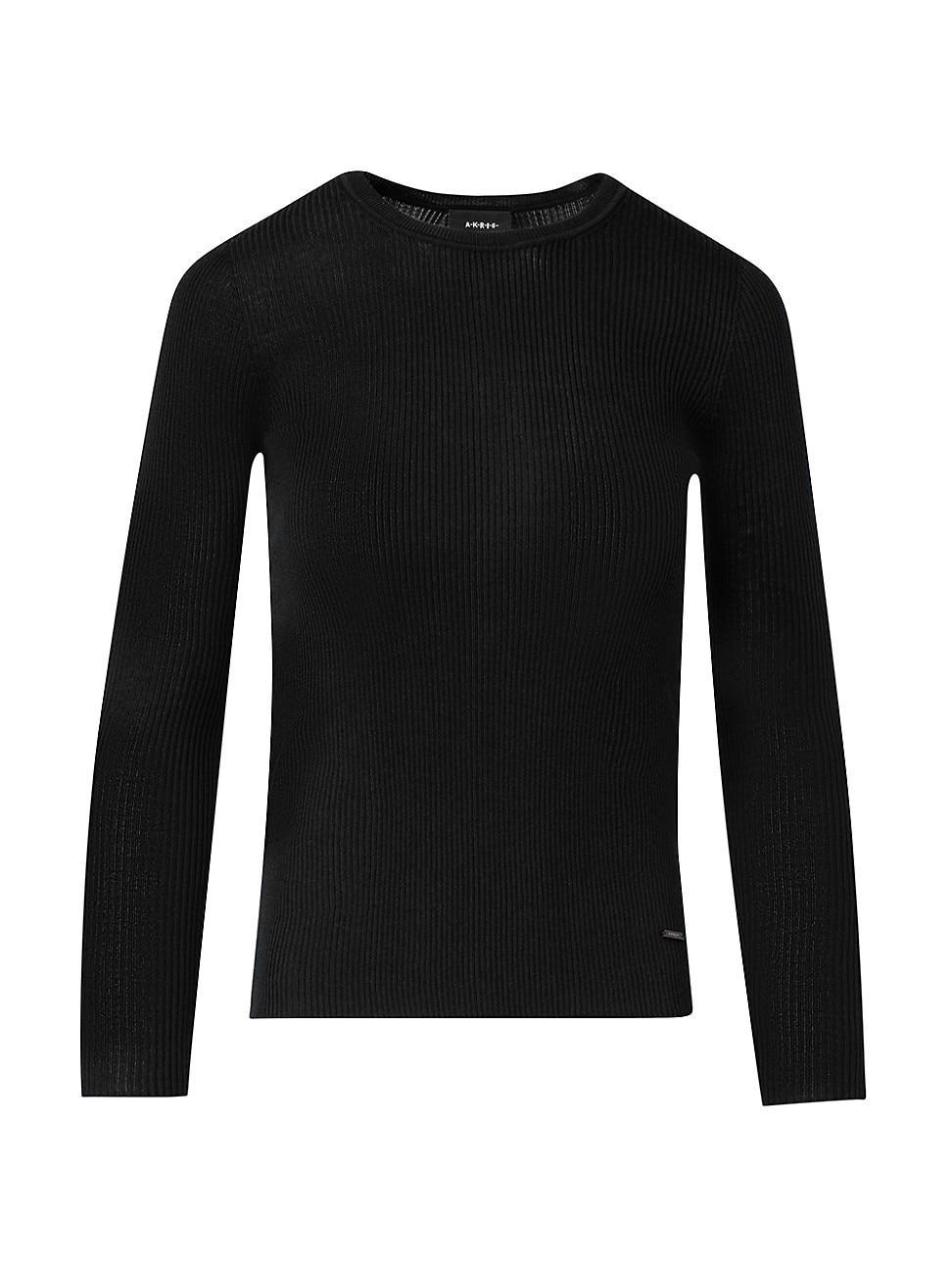 Womens Seamless Rib-Knit Fitted Sweater Product Image