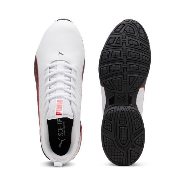 PUMA Voltaic Evo Fast Men's Running Shoes in White/Black/For All Time Red Product Image