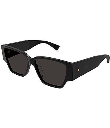 Bottega Veneta Womens Bold Triangle Stud 57mm Square Sunglasses Product Image