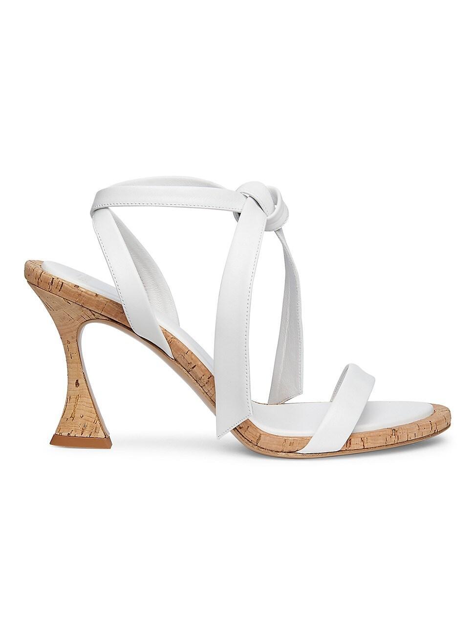 Womens Clarita 85MM Leather Ankle-Wrap Sandals Product Image