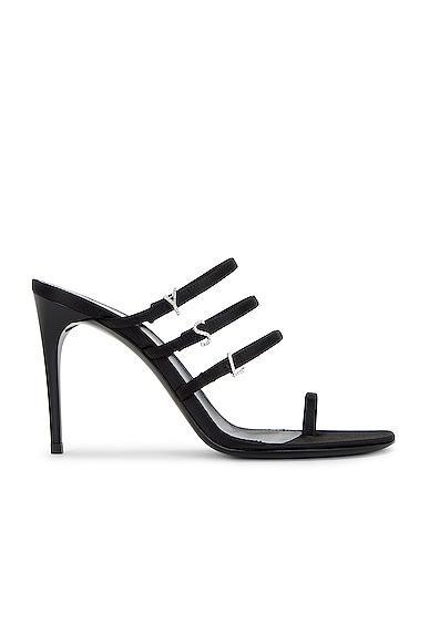 Saint Laurent Jerry Mule Sandal in Black Product Image