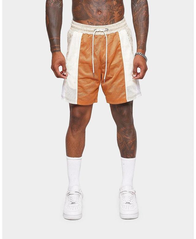 Xxiii Mens Thomas Color Block Shorts - Brown Product Image