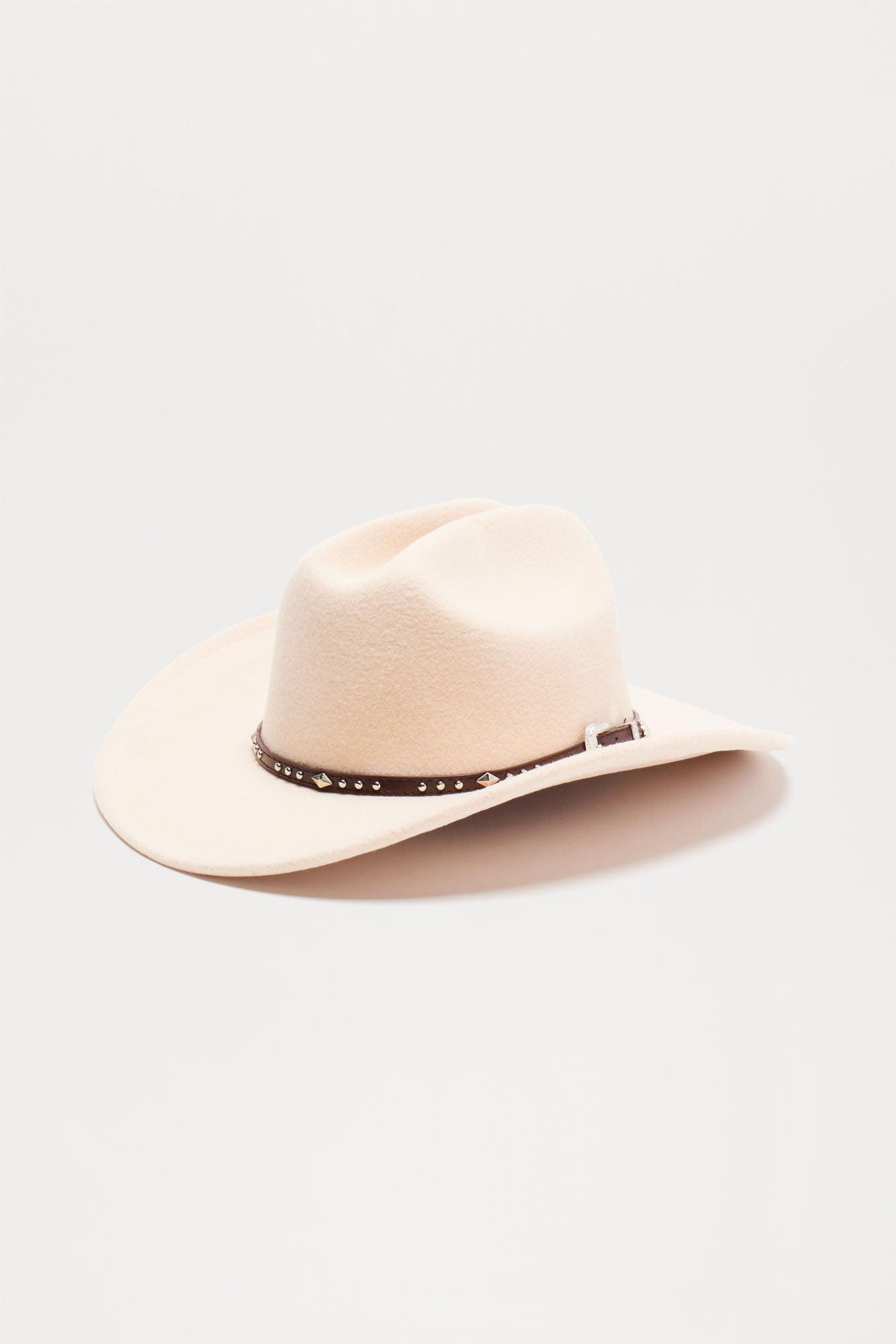 Lasso Up Cowboy Hat - Beige Product Image