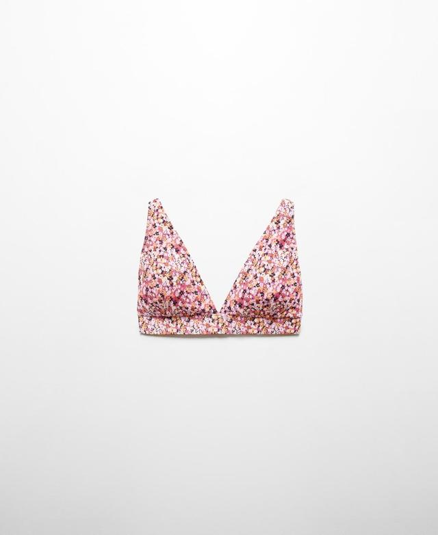 Mango Womens Floral Triangle Bikini Product Image