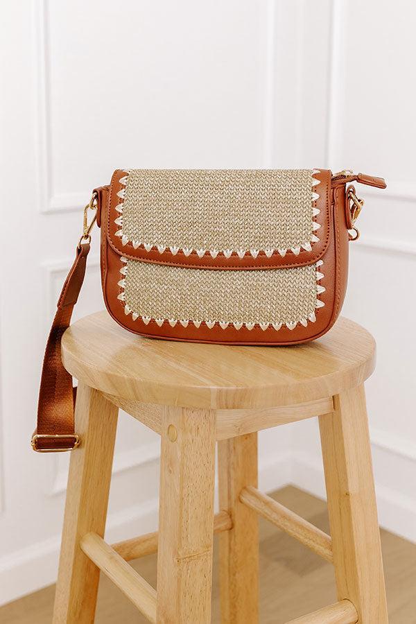 Vacay Ready Woven Crossbody in Maple Product Image