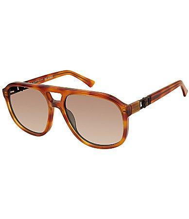 Kurt Geiger London Womens KGL1020 58mm Havana Aviator Sunglasses Product Image