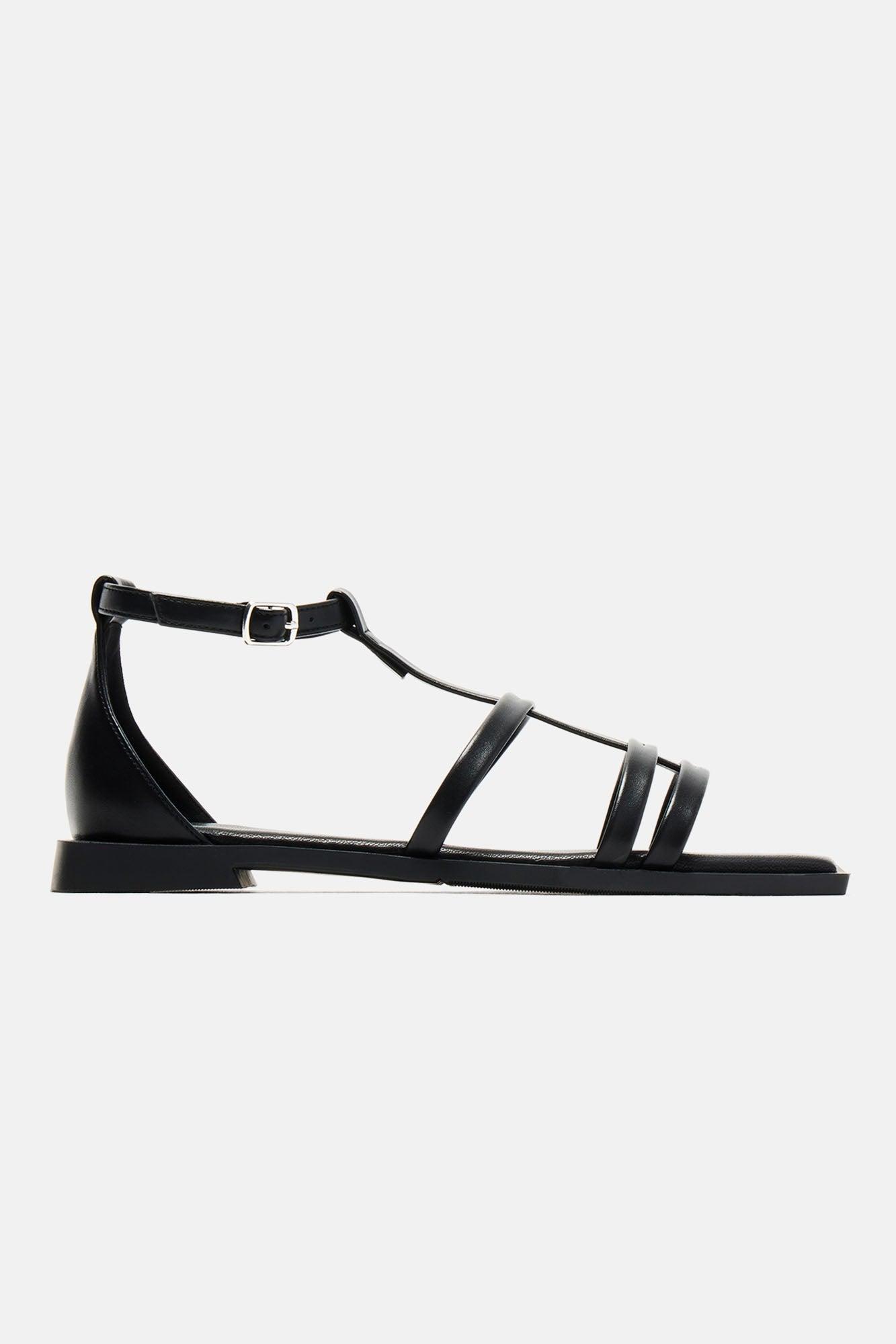 The New Classic Flat Sandals - Black product image