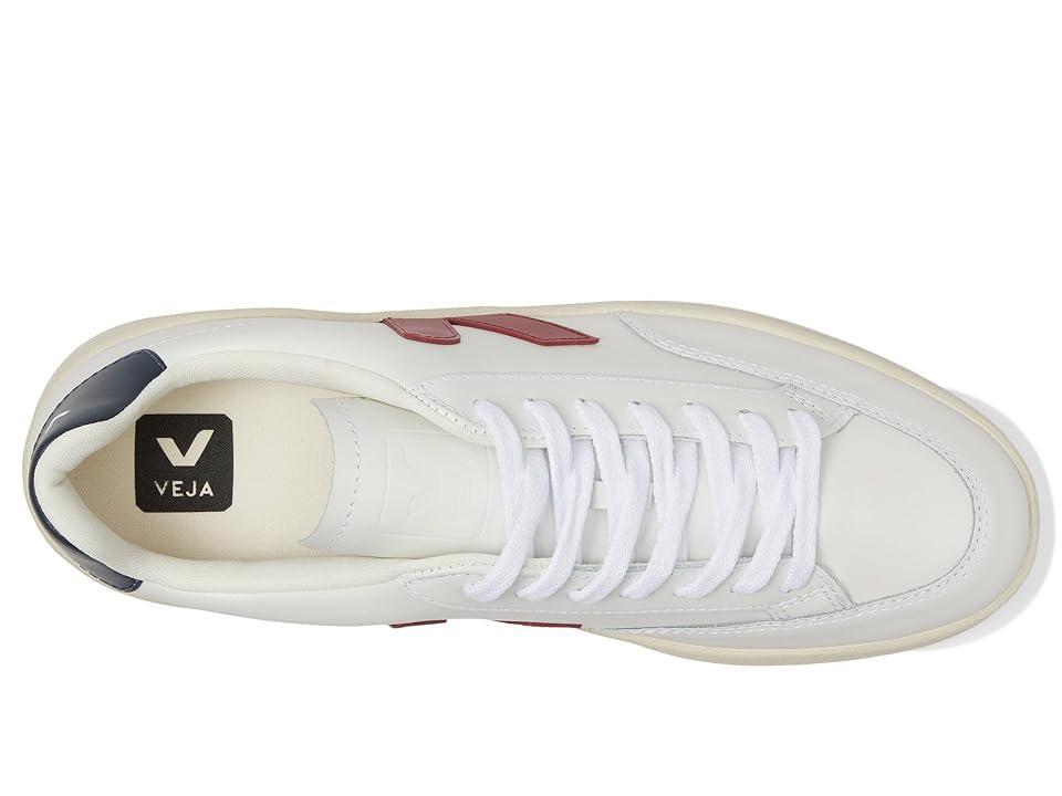 Veja V-12 Leather Sneakers Extra White/Marsala/Nautico 41 Product Image