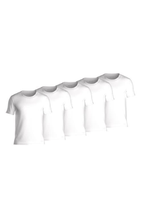 BOSS Mens 5-Packs Cotton Crewneck T-Shirts Product Image