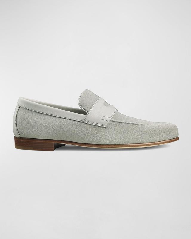 Mens Soft Suede Penny Loafers Product Image