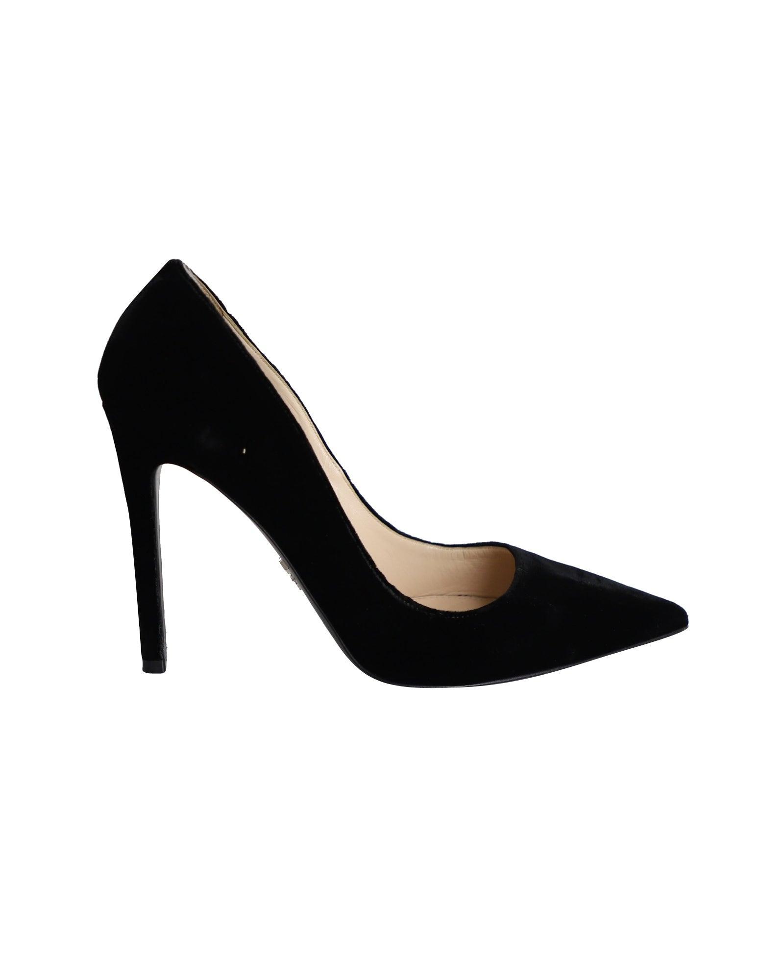 PRADA Pointed Toe Pump In Black Product Image