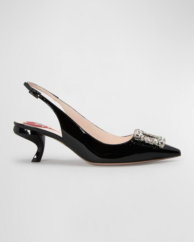 Roger Vivier Virgule Pointed Toe Slingback Pump Product Image