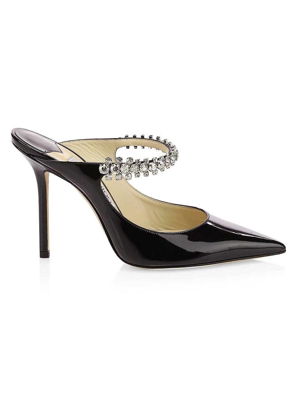 Jimmy Choo Bing Crystal Embellished Pointed Toe Patent Mule Product Image