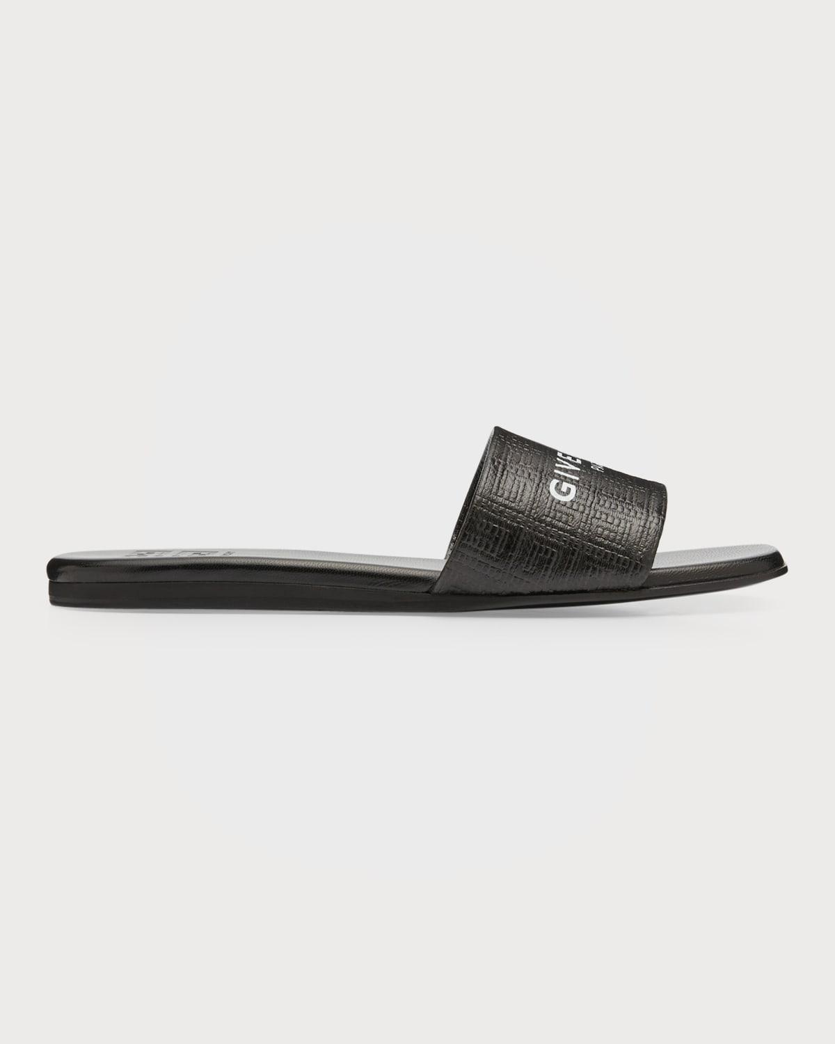 4G Monogram Flat Slide Sandals Product Image