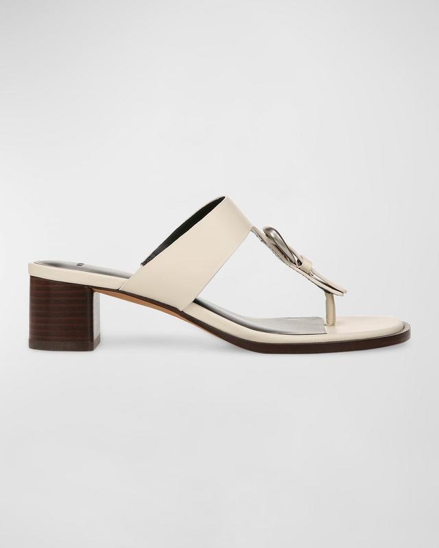 Womens Aubrey Leather Thong Sandals Product Image