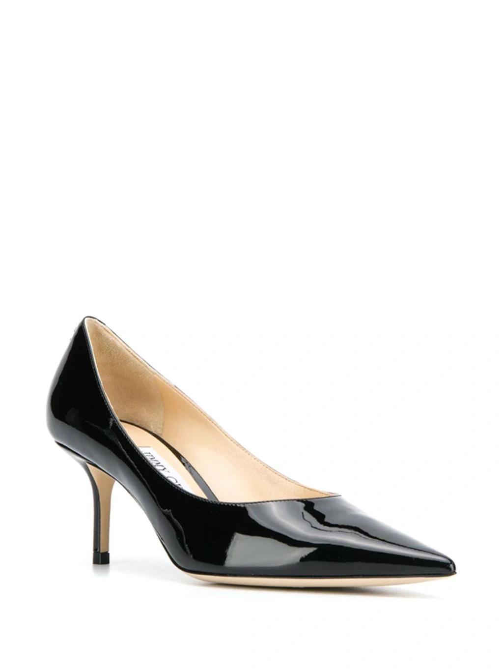 JIMMY CHOO Logo Plaque Pumps In Black Product Image