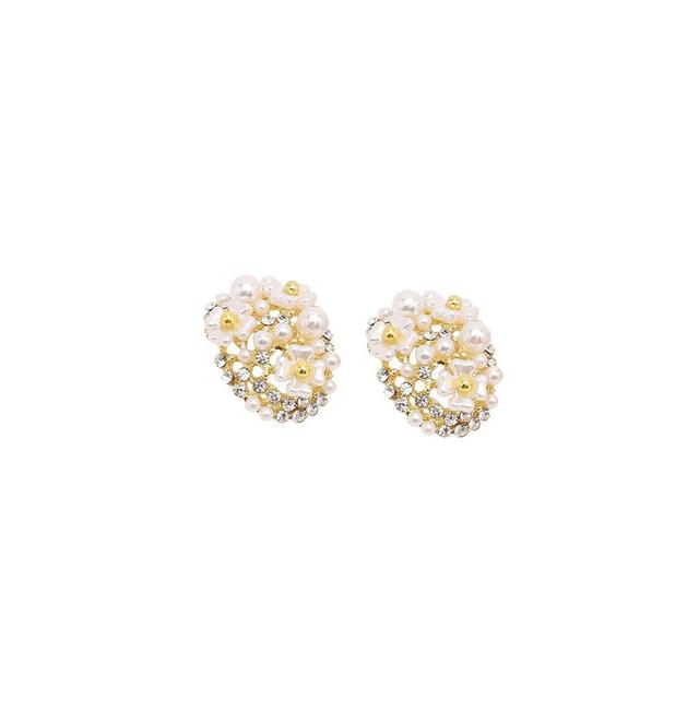 Sohi Womens Micro Floral Stud Earrings Product Image