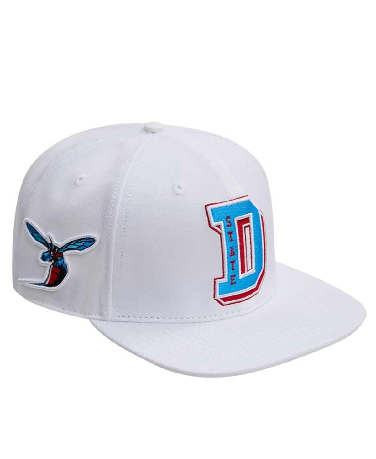 Mens Pro Standard White Delaware State Hornets Evergreen Wool Snapback Hat Product Image