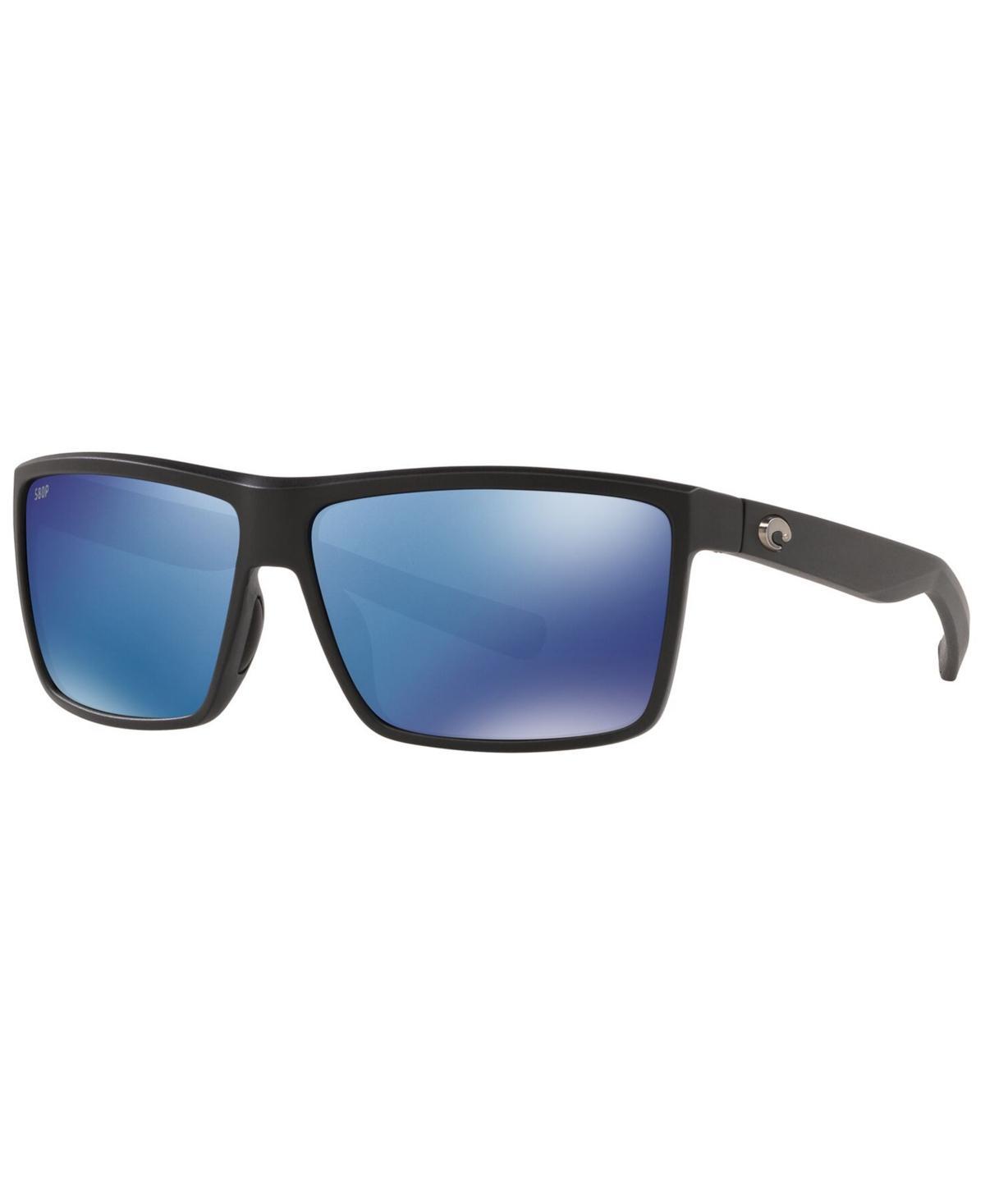 Costa Rinconcito Polarized Square Sunglasses - Matte Blue Grey Mirror Product Image