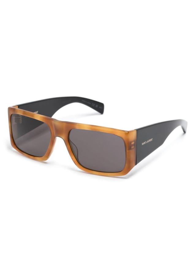 Sl 635 Square-frame Sunglasses In Brown Product Image