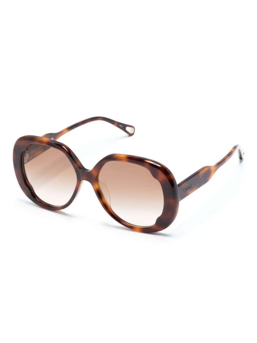 Lilli Sonnenbrille Mit Oversized-gestell In Braun Product Image